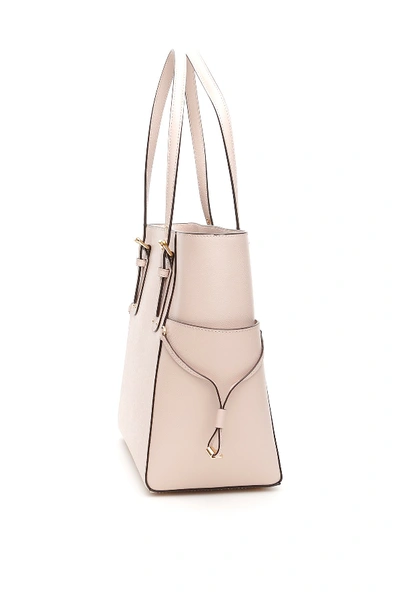 Shop Michael Michael Kors Voyager Leather Tote Bag In Soft Pink