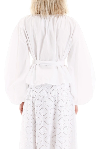 Shop Michael Michael Kors Wrap Shirt In White