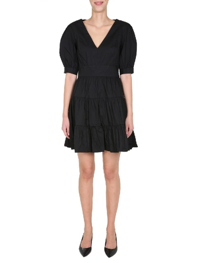 Shop Michael Michael Kors Midi Dress In Black