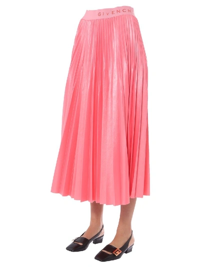 Shop Givenchy Midi Skirt In Pink