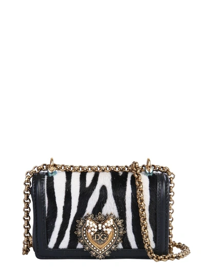 Shop Dolce & Gabbana Mini "devotion" Bag In Black