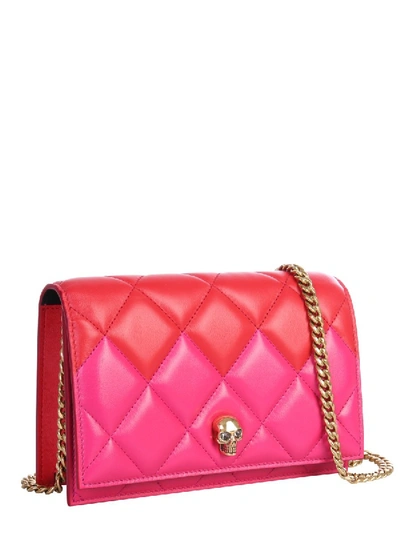 Shop Alexander Mcqueen Mini "skull" Bag In Fuchsia