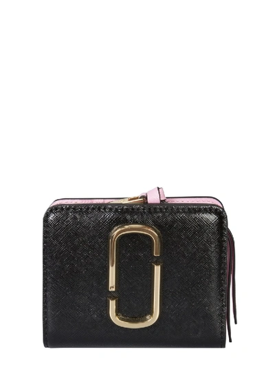 Shop Marc Jacobs Mini "snapshot" Wallet In Black