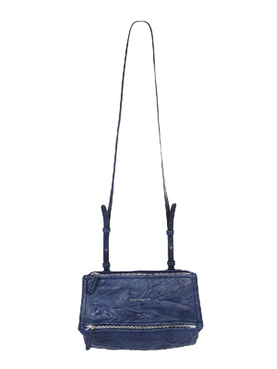 Shop Givenchy Mini Pandora Bag In Blue