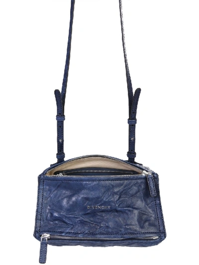 Shop Givenchy Mini Pandora Bag In Blue