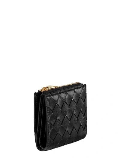 Shop Bottega Veneta Mini Wallet Black