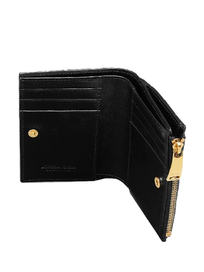 Shop Bottega Veneta Mini Wallet Black