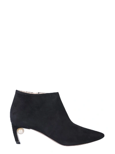 Shop Nicholas Kirkwood Mira Pearl Ankle Boot In Black