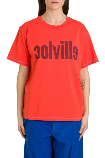 Shop Colville Mirror Logo Tee In Orange