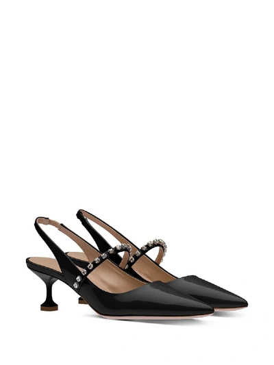 Shop Miu Miu With Heel In Nero