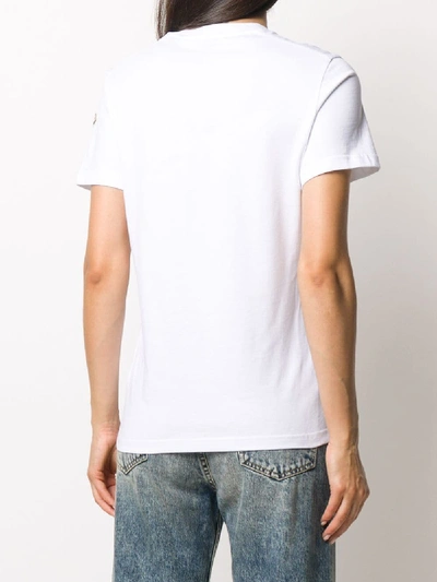 Shop Moncler T-shirts And Polos In Bianco