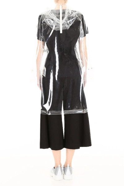 Shop Moncler X Rocha  Genius 4 Raincoat In Trasparent