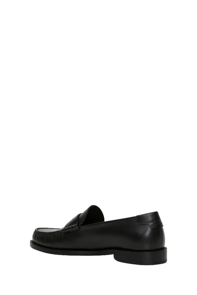 Shop Saint Laurent Monogram Loafer In Black