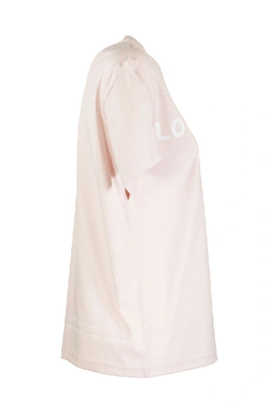 Shop Burberry Montage Print Cotton Oversized T-shirt In Pink