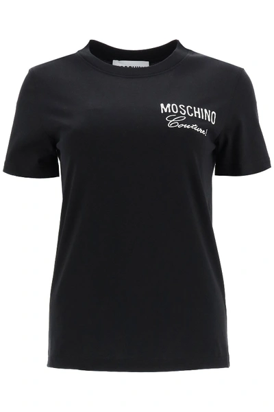 Shop Moschino Couture! Print T-shirt In Fantasia Nero
