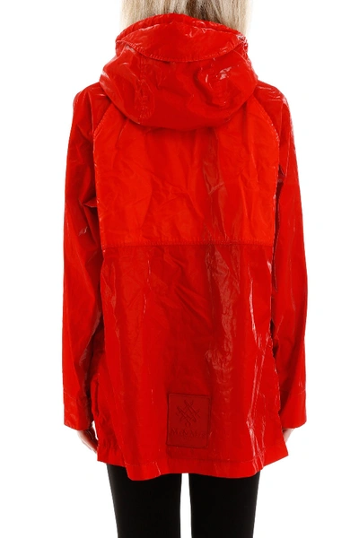 Shop Mr & Mrs Italy Medium Parka In Flame