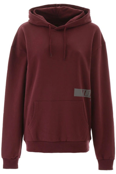 Shop Muf10 Logo Print Hoodie In Fig