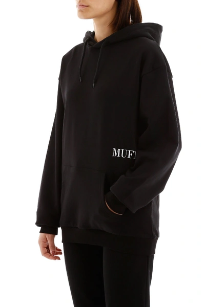 Shop Muf10 Logo Print Hoodie In Black