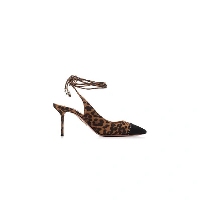 Shop Aquazzura Mystique Pumps In Nero