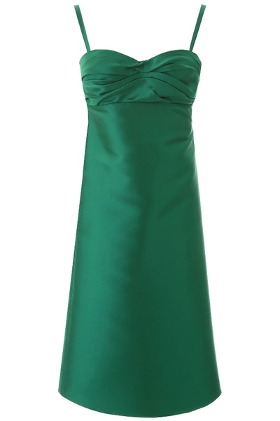 Shop N°21 N.21 Dress With Bow In Verde Erba