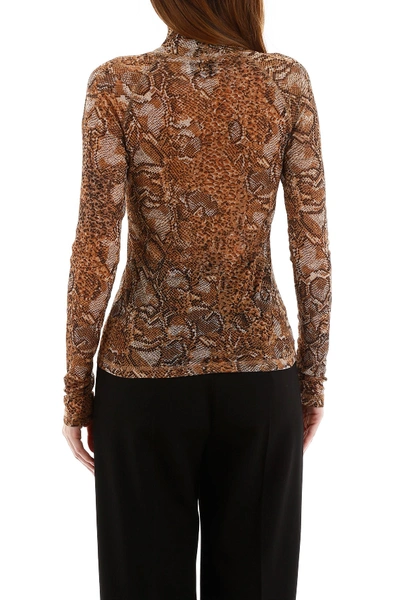 Shop Nanushka Madi Top In Snake Print