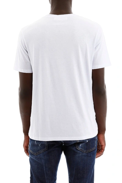 Shop Neil Barrett Punke'd Bear T-shirt In White Red