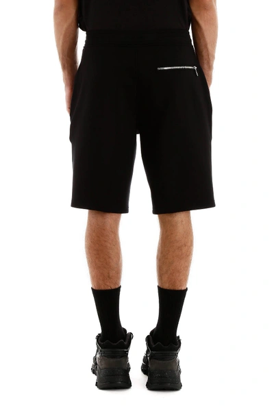 Shop Neil Barrett Shorts With Patch In Black