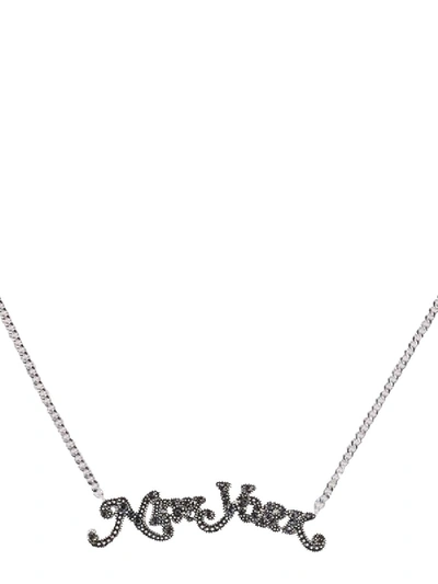 Shop Marc Jacobs New York Magazine® X  Necklace In Grey