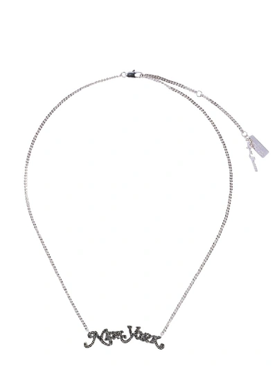 Shop Marc Jacobs New York Magazine® X  Necklace In Grey