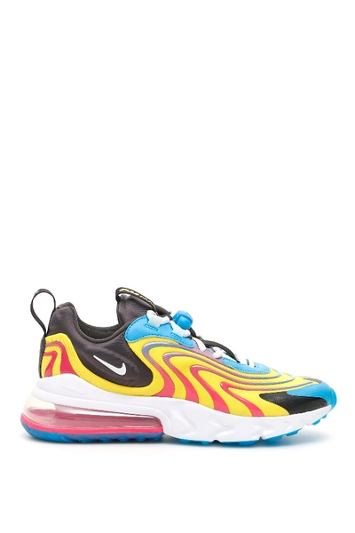 Shop Nike Air Max 270 React Eng Sneakers In Laser Blue White Anthracite Watermelon