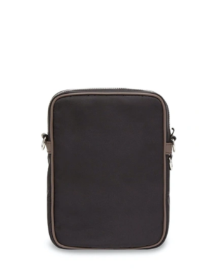 Shop Fendi Nylon Messenger Bag In Black