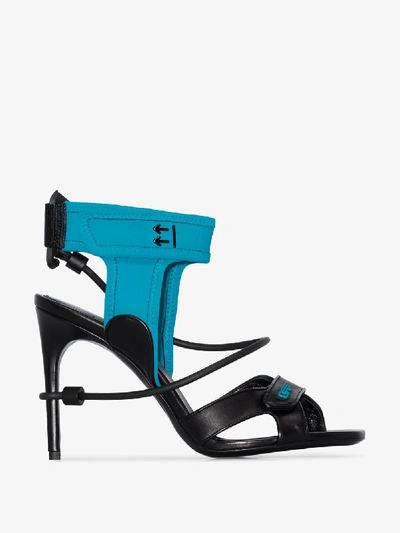 Shop Off-white Off White Sandals In Blu