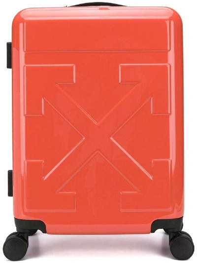 Shop Off-white Off White Suitcases In Rosso