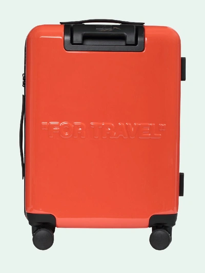 Shop Off-white Off White Suitcases In Rosso