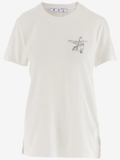 Shop Off-white Off White T-shirts And Polos In Bianco