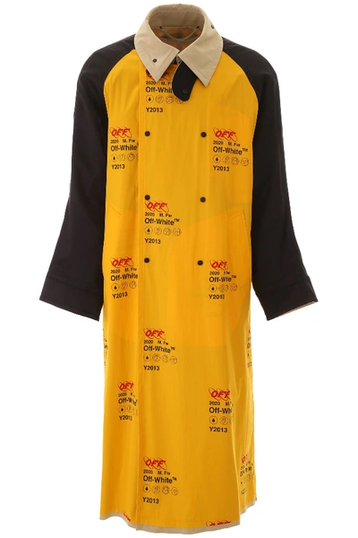 Shop Off-white Industrial Raincoat In Yellow
