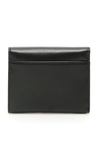 Shop Off-white Trifold Wallet "for Money" In Black Fuchsia