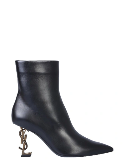 Shop Saint Laurent Opyum 85 Boot In Black