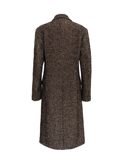 Shop Maison Margiela Oversize Coat In Beige