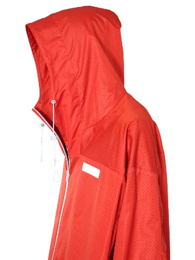 Shop Givenchy Oversize Fit Parka In Red