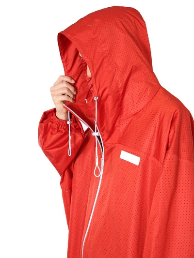 Shop Givenchy Oversize Fit Parka In Red