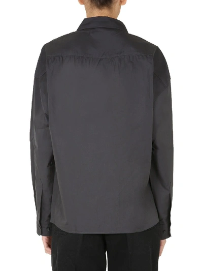 Shop Lemaire Oversize Fit Shirt In Grey