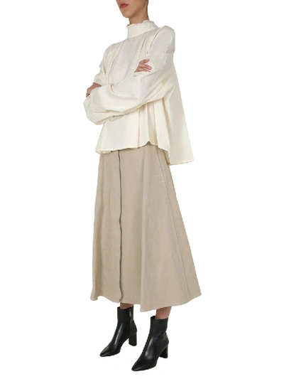 Shop Lemaire Oversize Fit Shirt In White