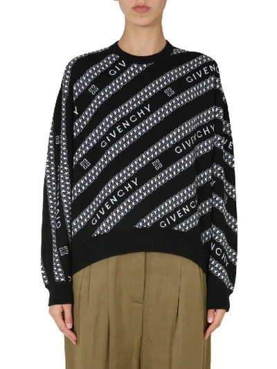 Shop Givenchy Oversize Fit Sweater In Black