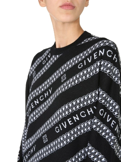 Shop Givenchy Oversize Fit Sweater In Black