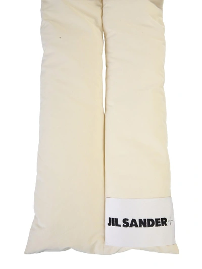 Shop Jil Sander Oversize Scarf In Beige