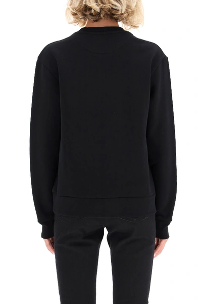 Shop Paco Rabanne Printed Sweatshirt In Black