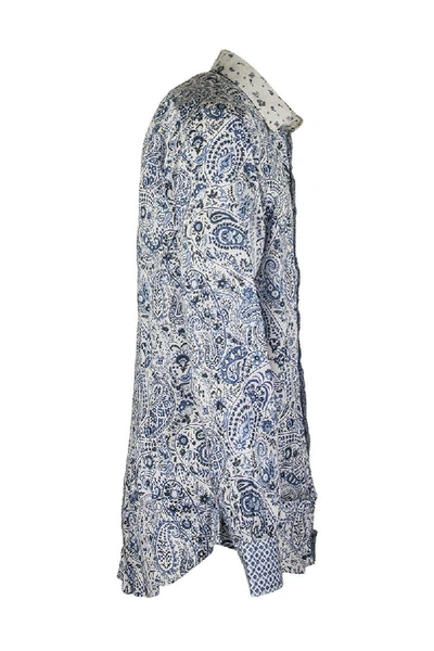 Shop Etro Paisley Print Shirt In Blue