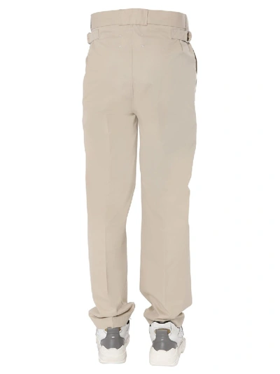 Shop Maison Margiela Pants With Straps In Beige