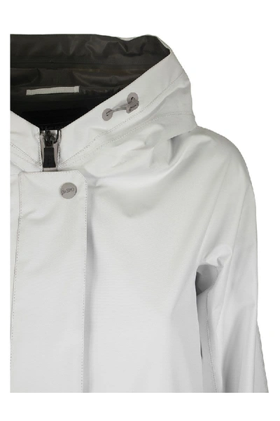 Shop Herno Parka Jacket Gore-tex White